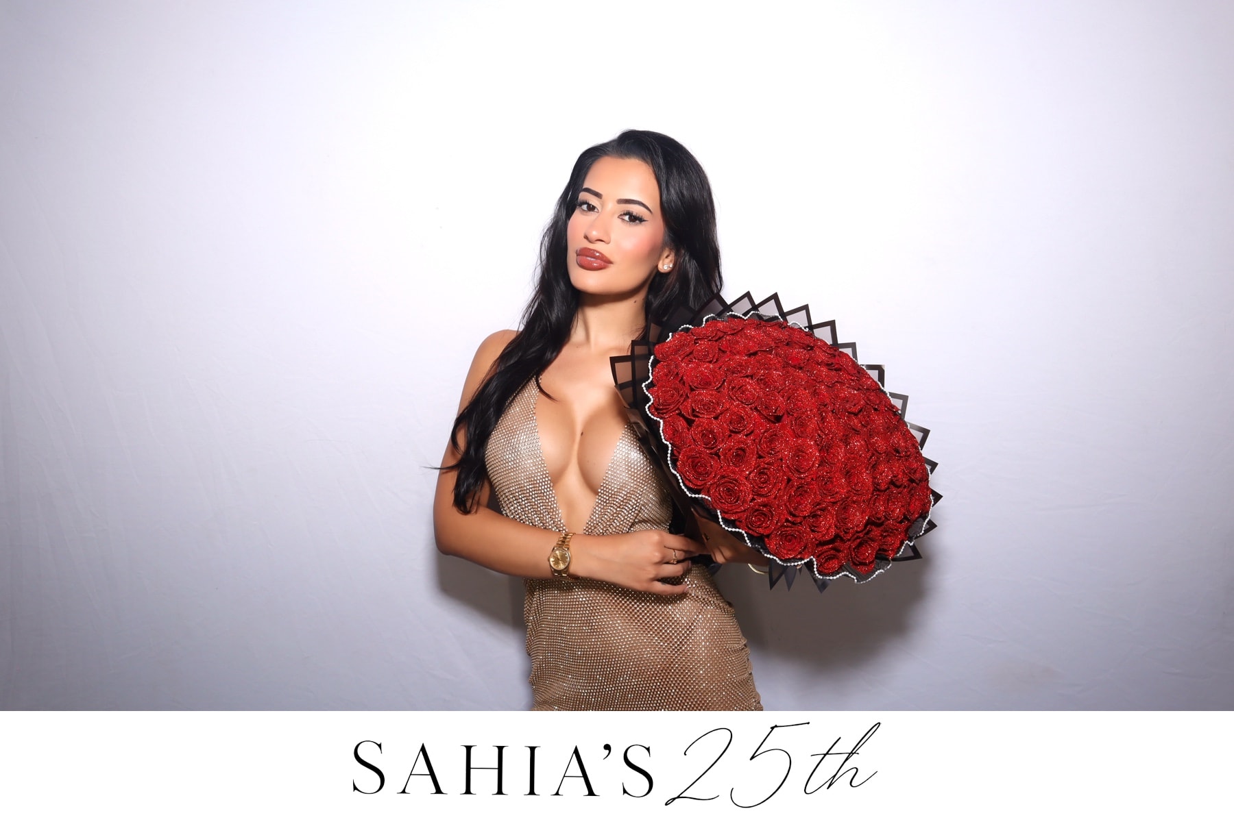 Sahia's 25th birthday photobooth moment